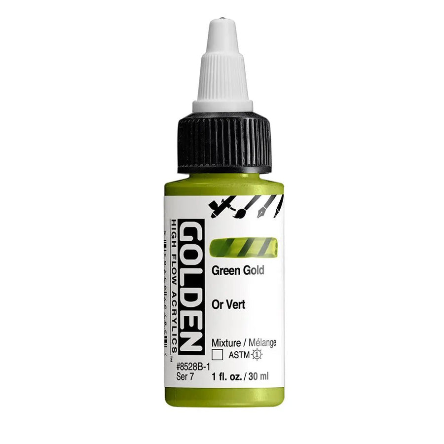 Golden High Flow Acrylfarbe Grungold 1 Fl. Oz./30 ml - Kidis Art