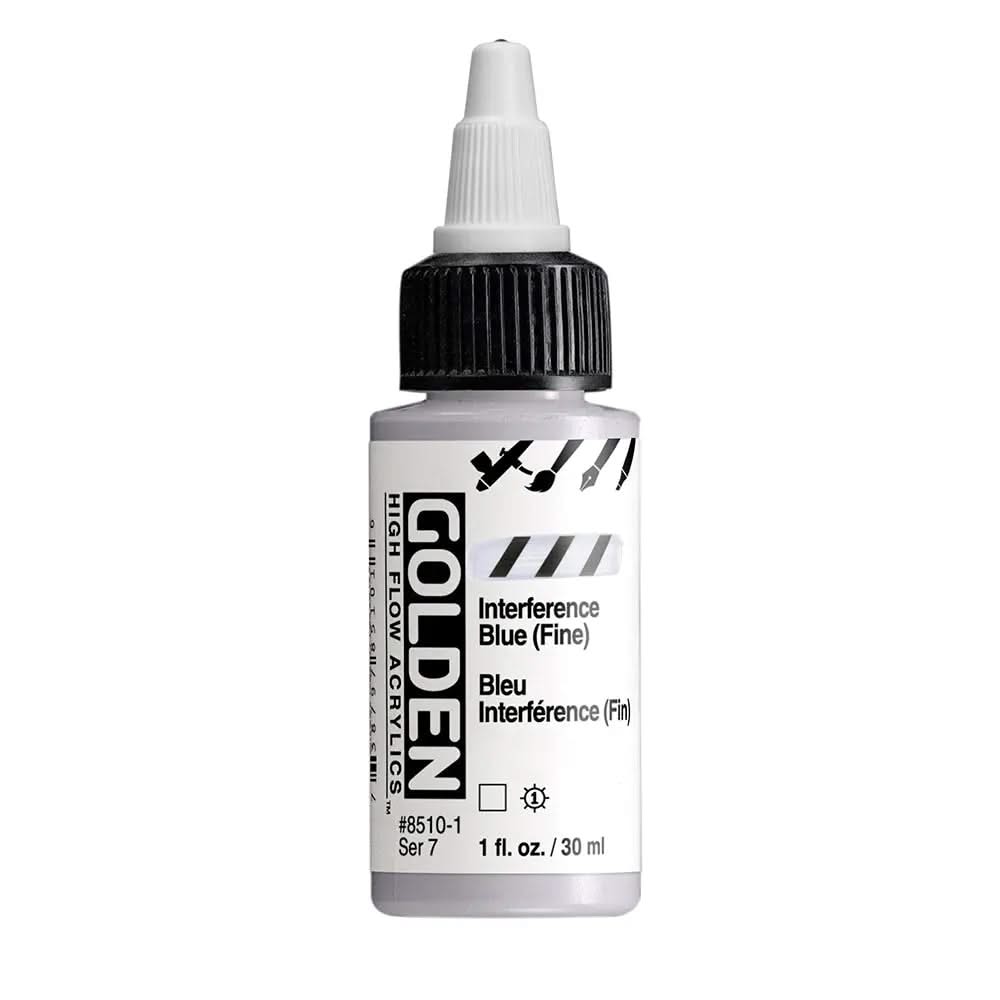 Golden High Flow Acrylfarbe Interferenz Blau (Fein) 30 ml - Kidis Art