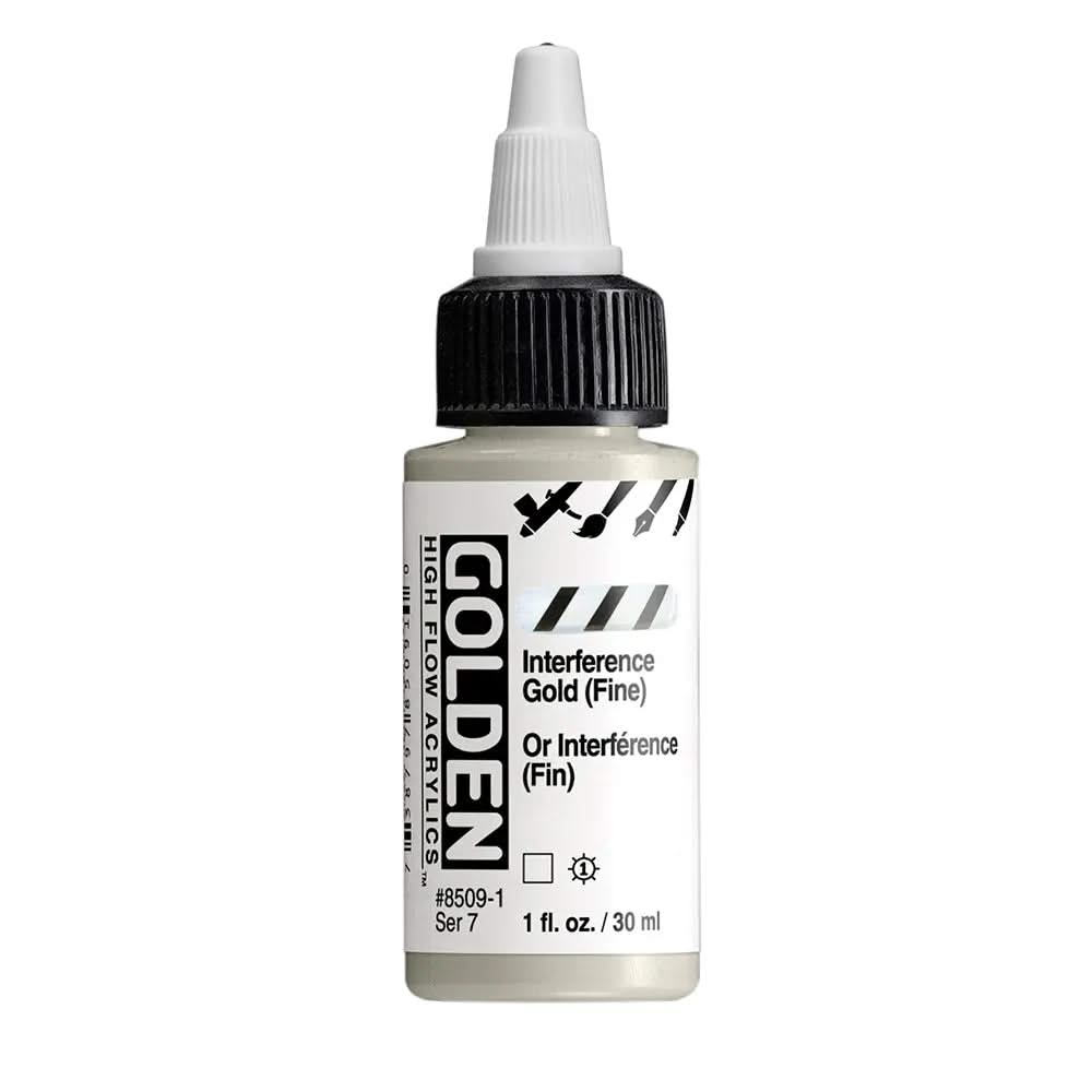Golden High Flow Acrylfarbe Interferenz Gold (Fein) 30 ml - Kidis Art