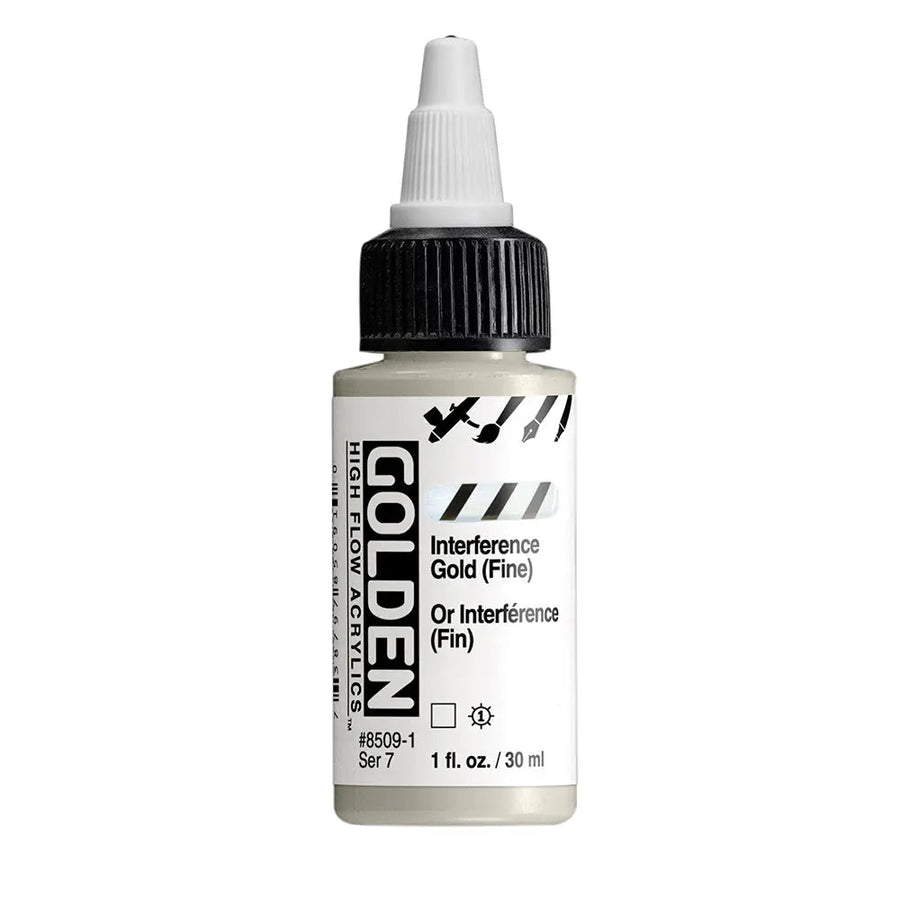 Golden High Flow Acrylfarbe Interferenz Gold (Fein) 30 ml - Kidis Art