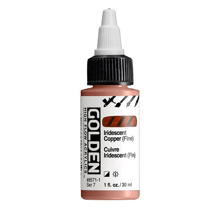 Golden High Flow Acrylfarbe Irisierende Kupfer (Fein) 30 ml - Kidis Art