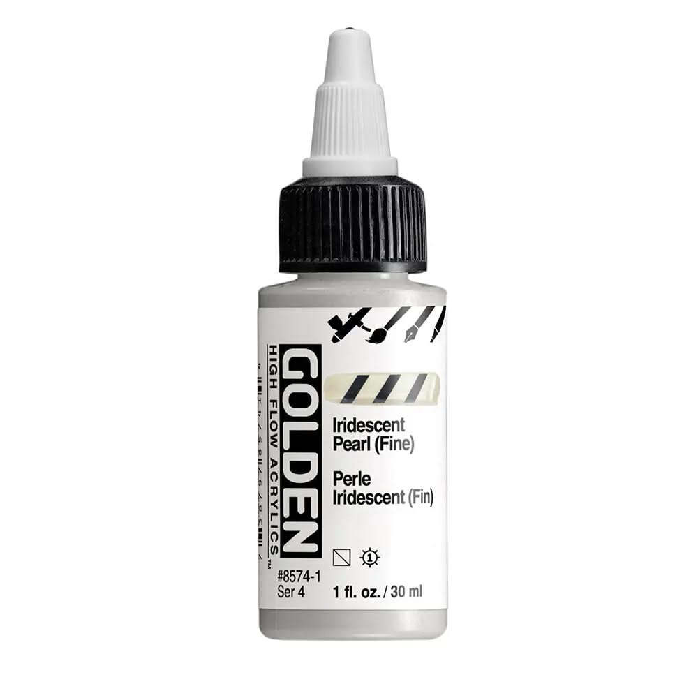 Golden High Flow Acrylfarbe Irisierende Perlmutt (Fein) 30 ml - Kidis Art