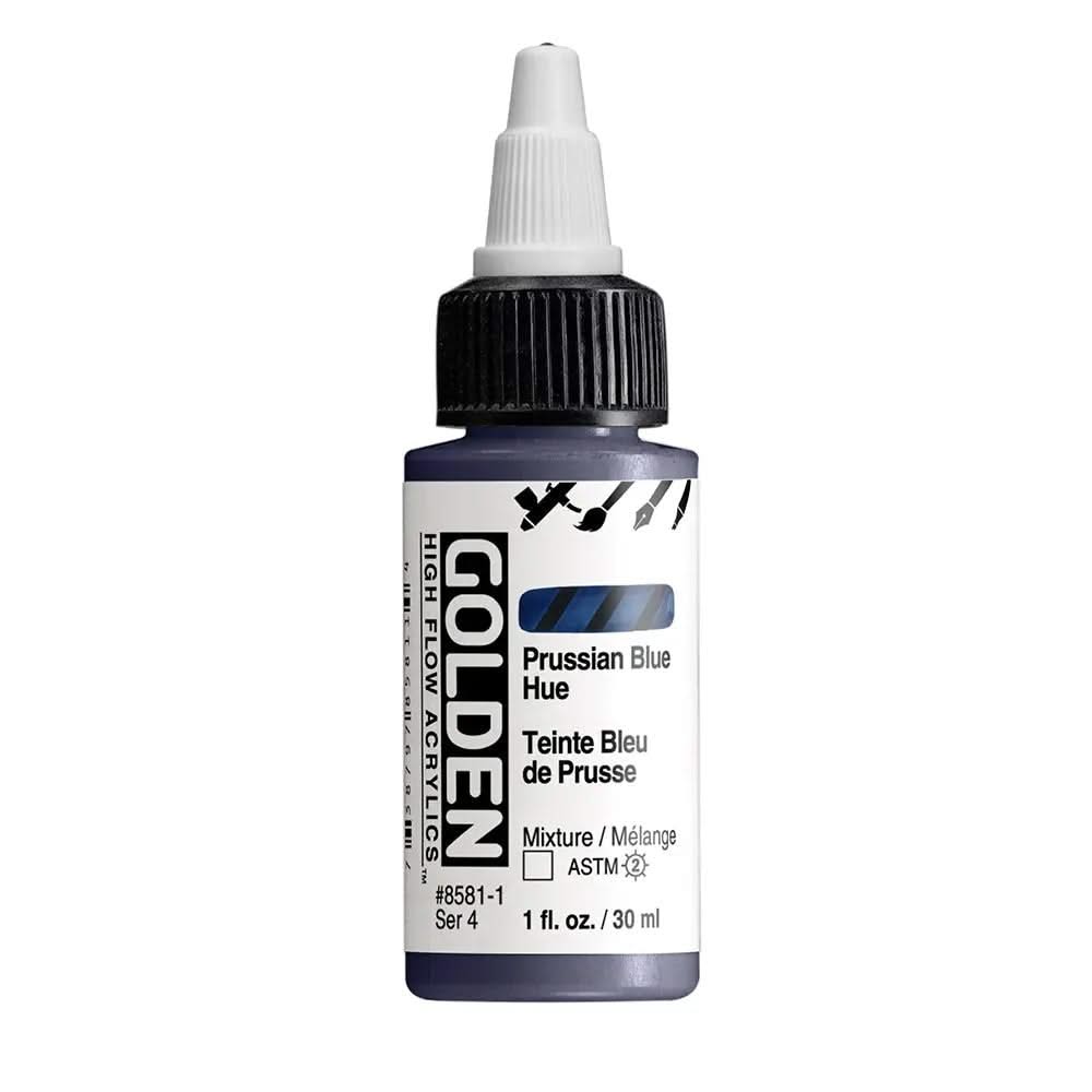 Golden High Flow Acrylfarbe Preussischblau Farbton 30 ml - Kidis Art