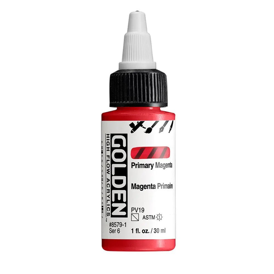 Golden High Flow Acrylfarbe Primarmagenta 30 ml - Kidis Art