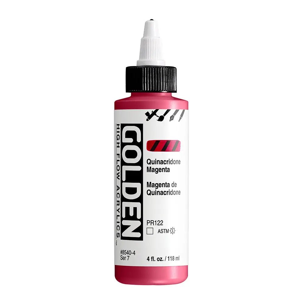 Golden High Flow Acrylfarbe Quinacridon Magenta 118 ml - Kidis Art