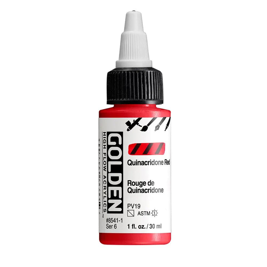 Golden High Flow Acrylfarbe Quinacridonerot 30 ml - Kidis Art