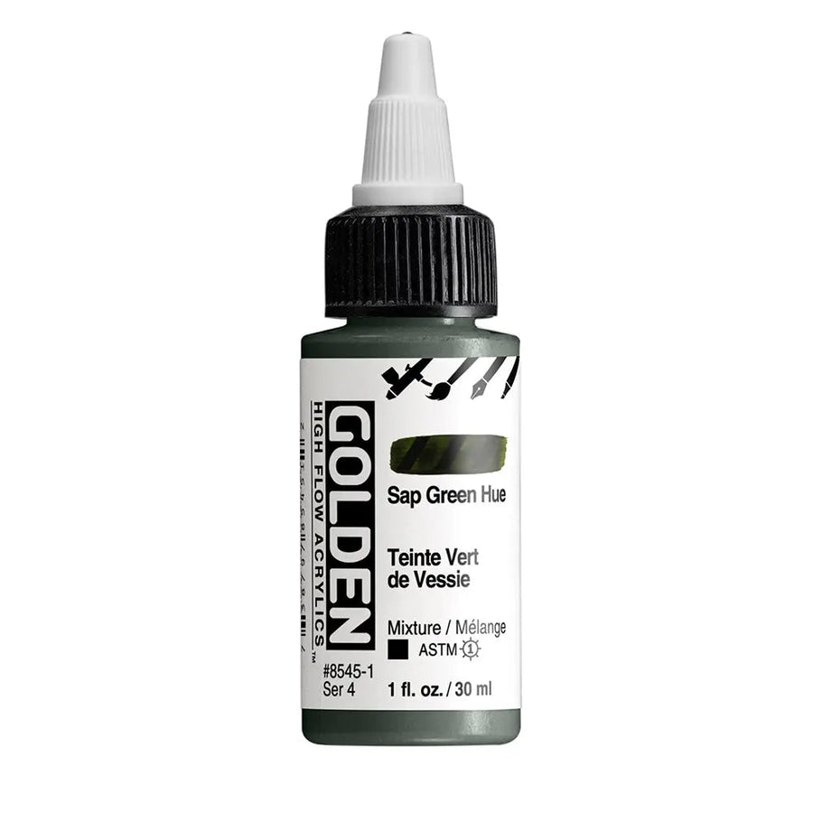 Golden High Flow Acrylfarbe Saftgrun Farbton 30 ml - Kidis Art