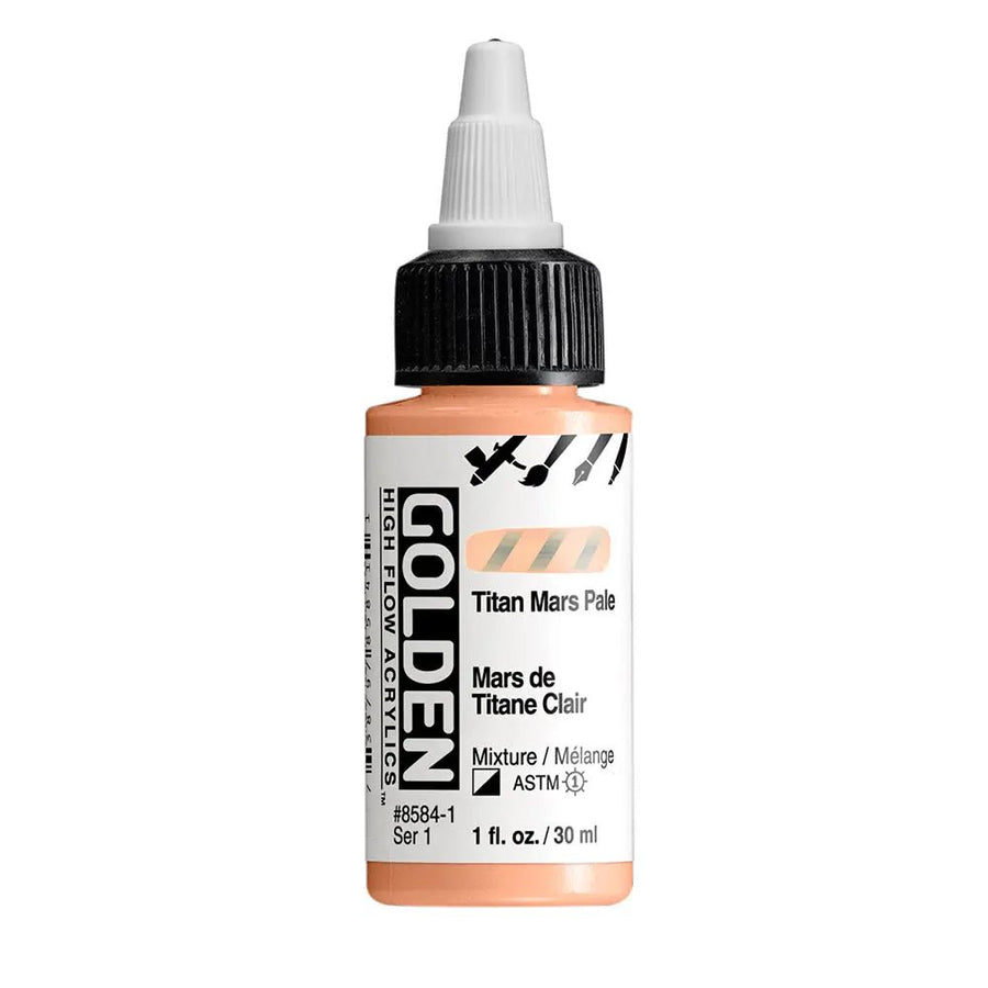 Golden High Flow Acrylfarbe Titan Mars Hell 30 ml - Kidis Art