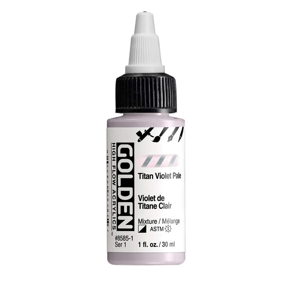 Golden High Flow Acrylfarbe Titan Violett Hell 30 ml - Kidis Art
