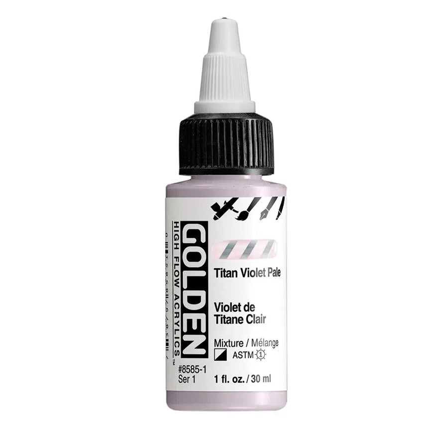 Golden High Flow Acrylfarbe Titan Violett Hell 30 ml - Kidis Art