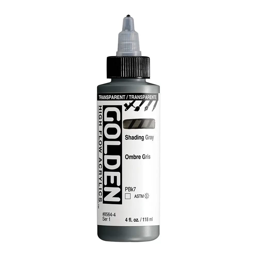 Golden High Flow Acrylfarbe Transparentes Grau 118 ml - Kidis Art