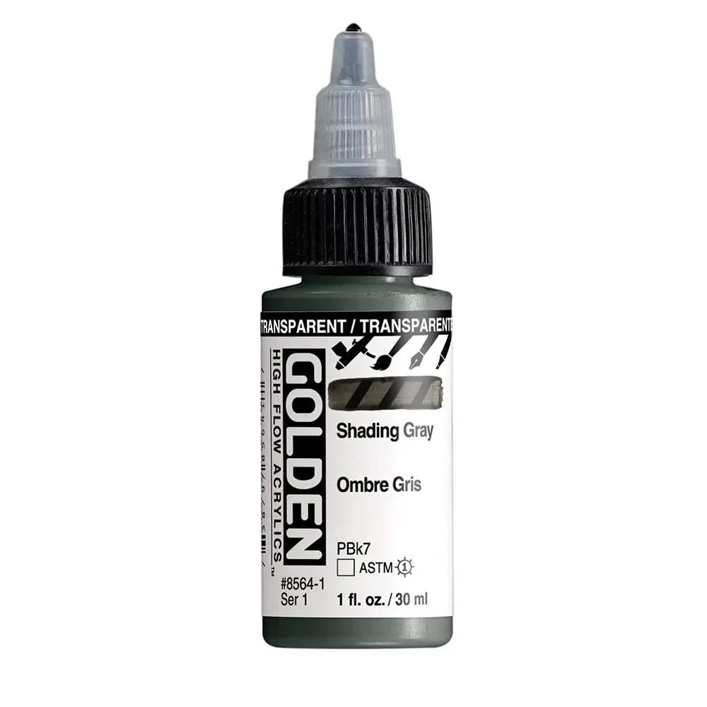 Golden High Flow Acrylfarbe Transparentes Grau 30 ml - Kidis Art