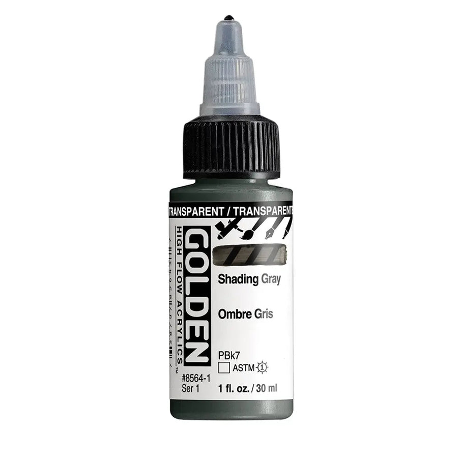 Golden High Flow Acrylfarbe Transparentes Grau 30 ml - Kidis Art