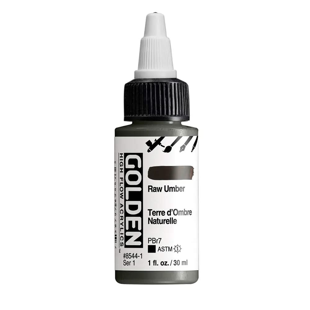 Golden High Flow Acrylfarbe Umbra Natur 1 Fl. Oz./30 ml - Kidis Art