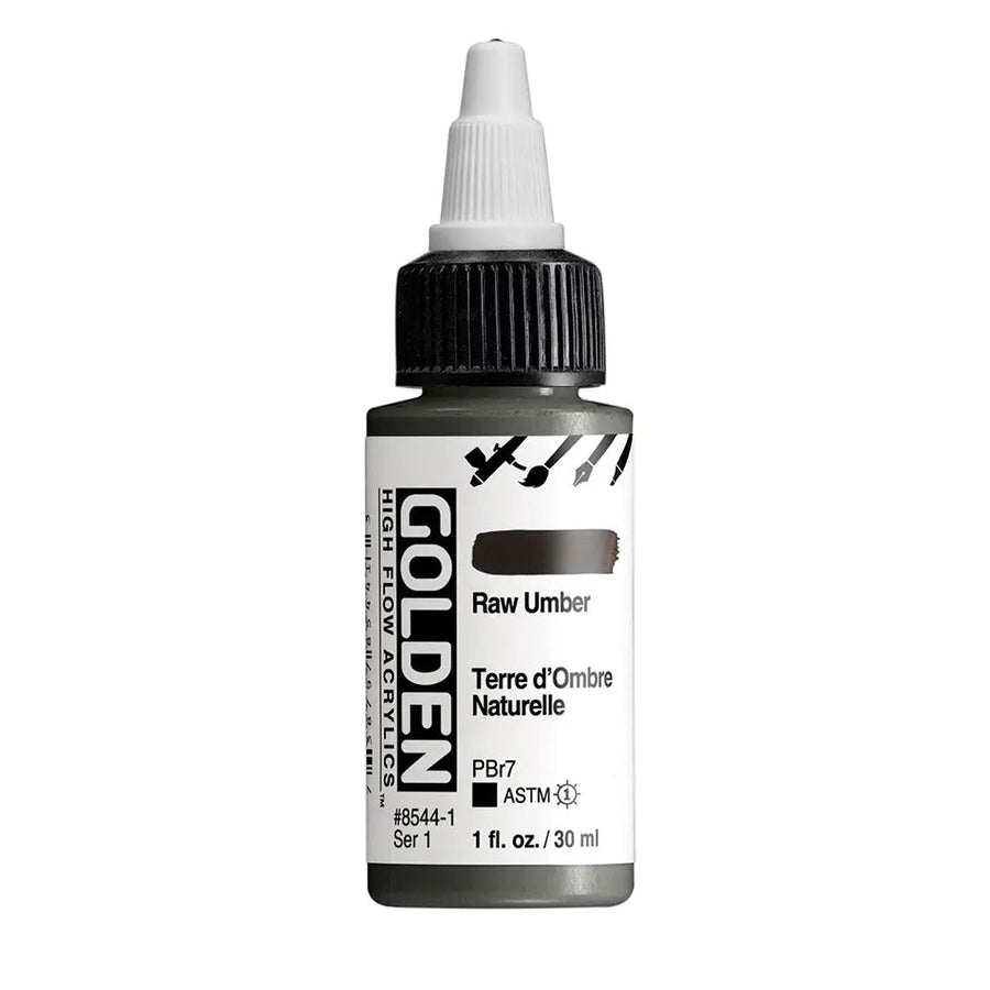 Golden High Flow Acrylfarbe Umbra Natur 1 Fl. Oz./30 ml - Kidis Art