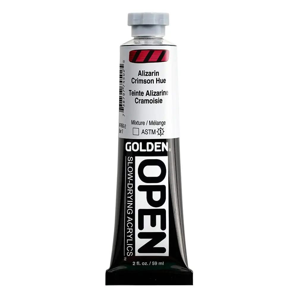 Golden OPEN Acrylfarbe Alizarin-Karmesin Farbton 59 ml - Kidis Art