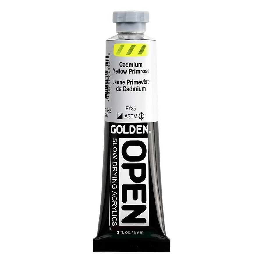 Golden OPEN Acrylfarbe Cadmium Primelgelb 59 ml - Kidis Art