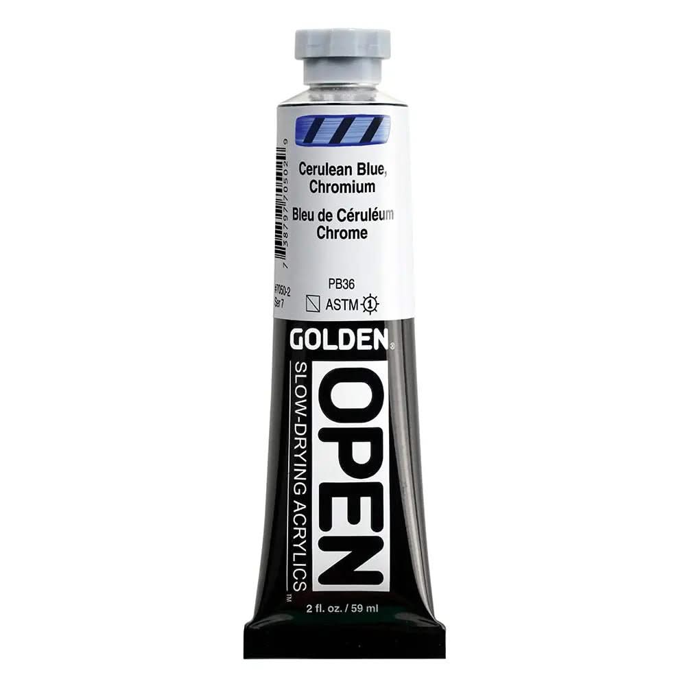 Golden OPEN Acrylfarbe Colinblau, Chrom 59 ml - Kidis Art
