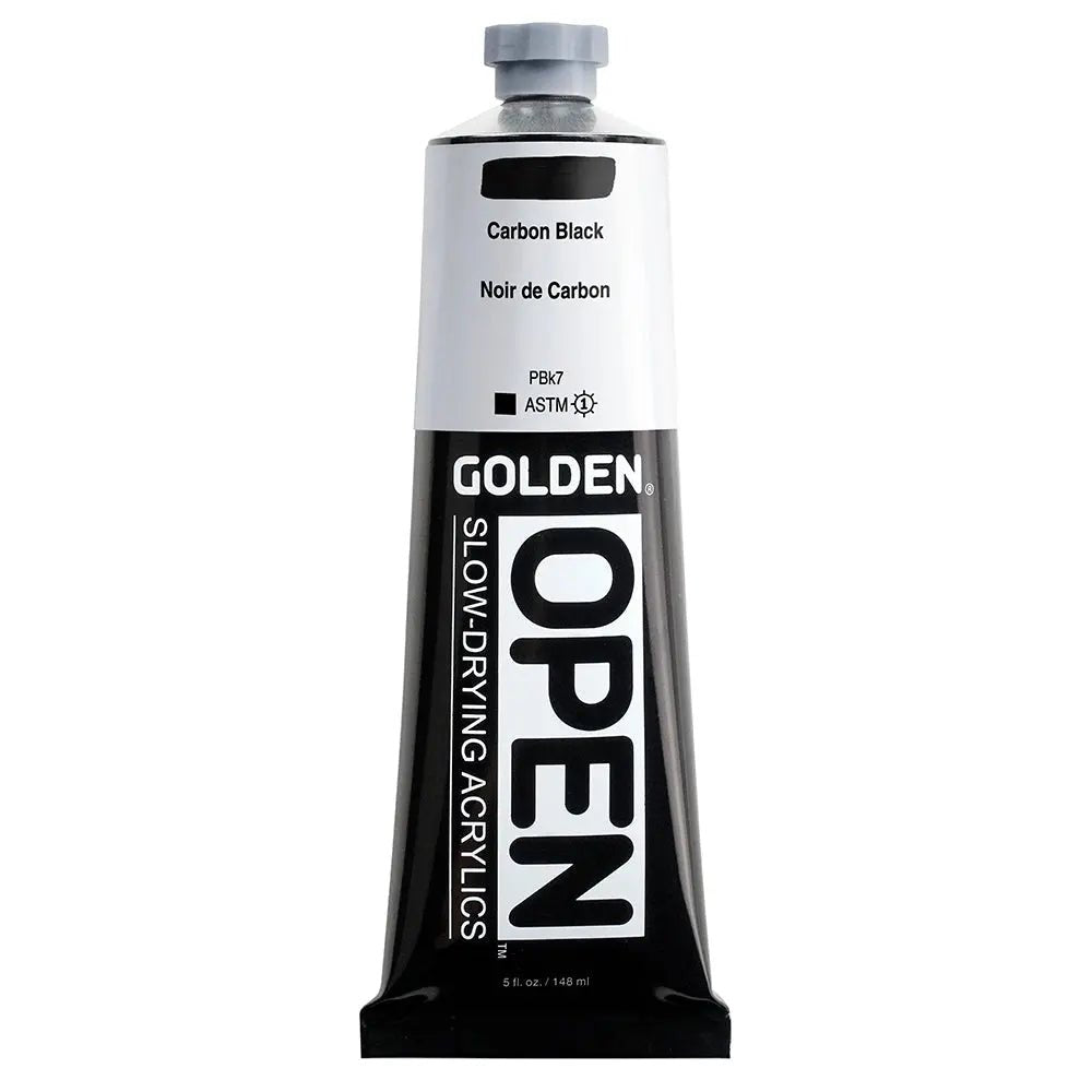 Golden OPEN Acrylfarbe Er Carbonschwarz 148 ml - Kidis Art