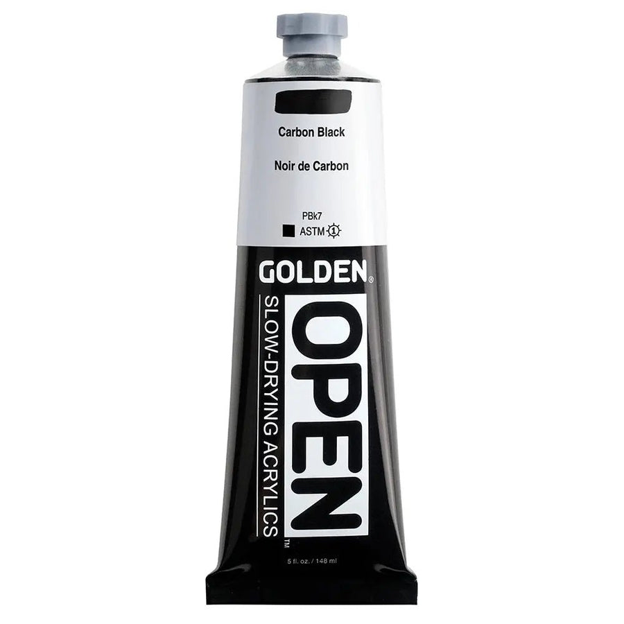 Golden OPEN Acrylfarbe Er Carbonschwarz 148 ml - Kidis Art
