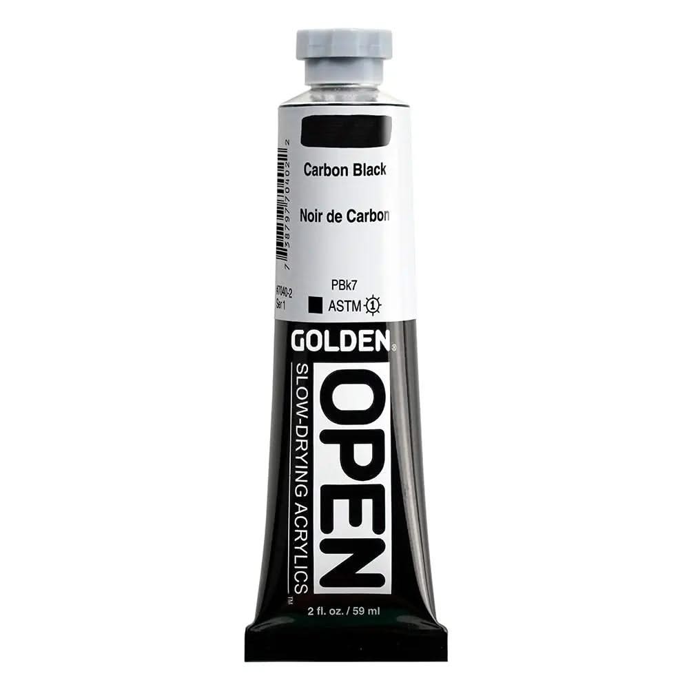 Golden OPEN Acrylfarbe Er Carbonschwarz 59 ml - Kidis Art