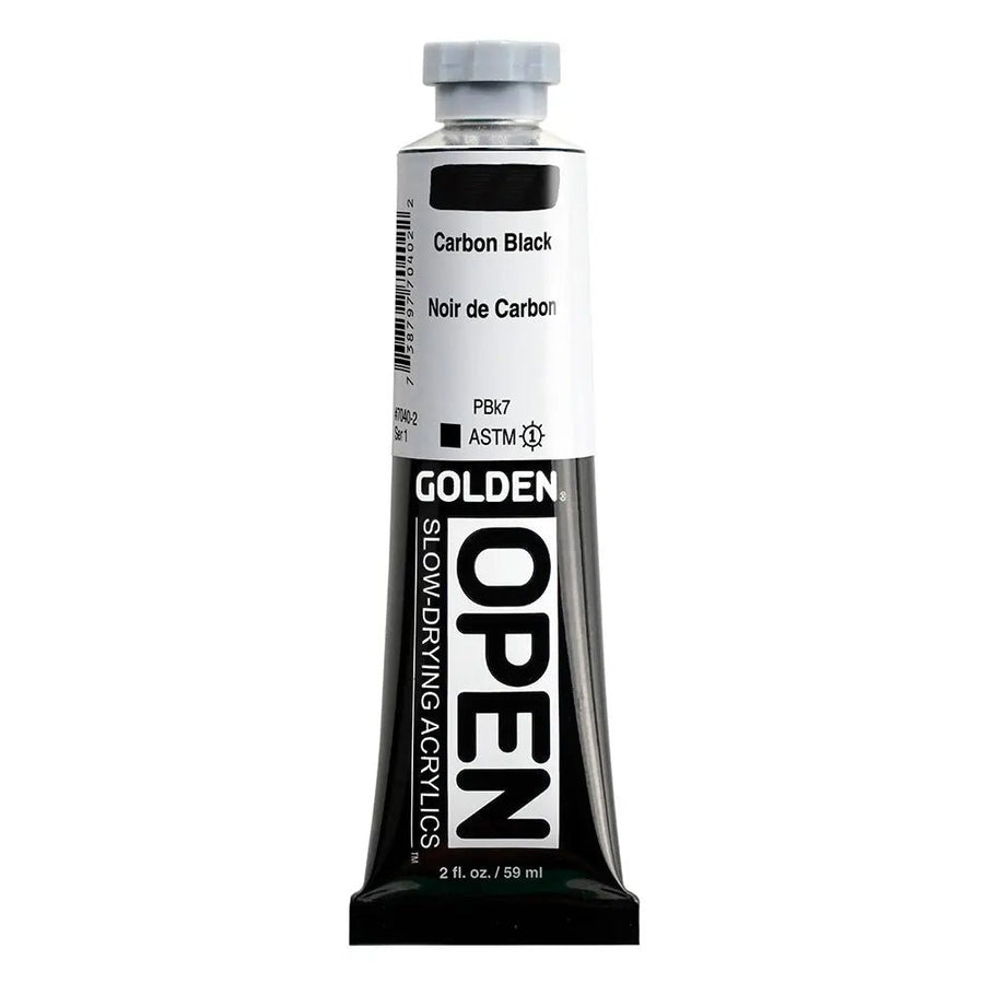 Golden OPEN Acrylfarbe Er Carbonschwarz 59 ml - Kidis Art