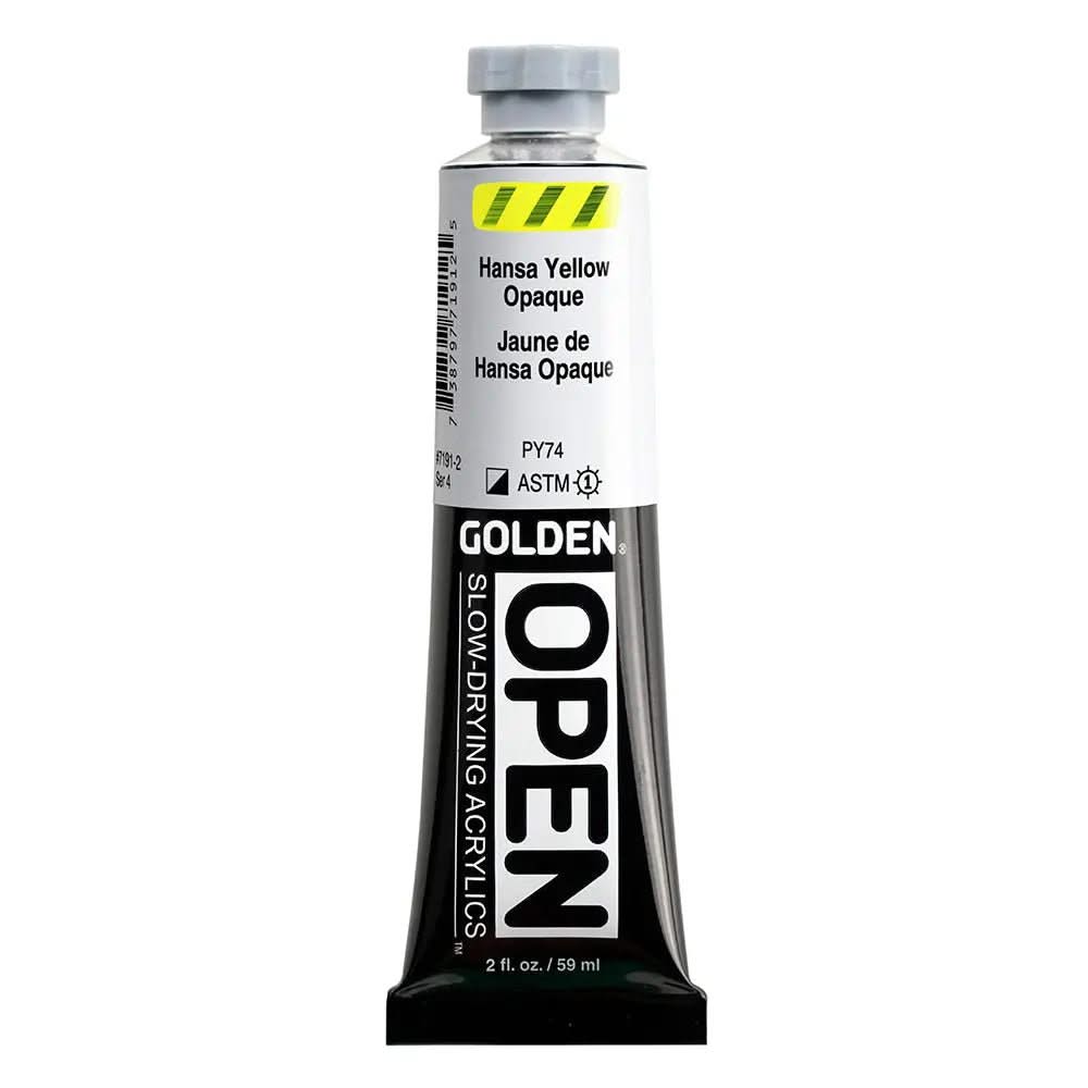 Golden OPEN Acrylfarbe Hansa Gelb Op. 59 ml - Kidis Art