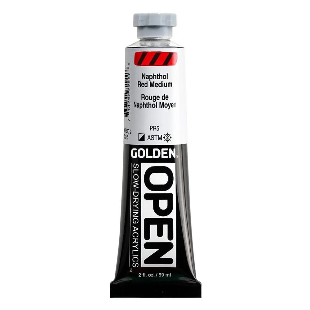 Golden OPEN Acrylfarbe Naphtholrot Mittel 59 ml - Kidis Art