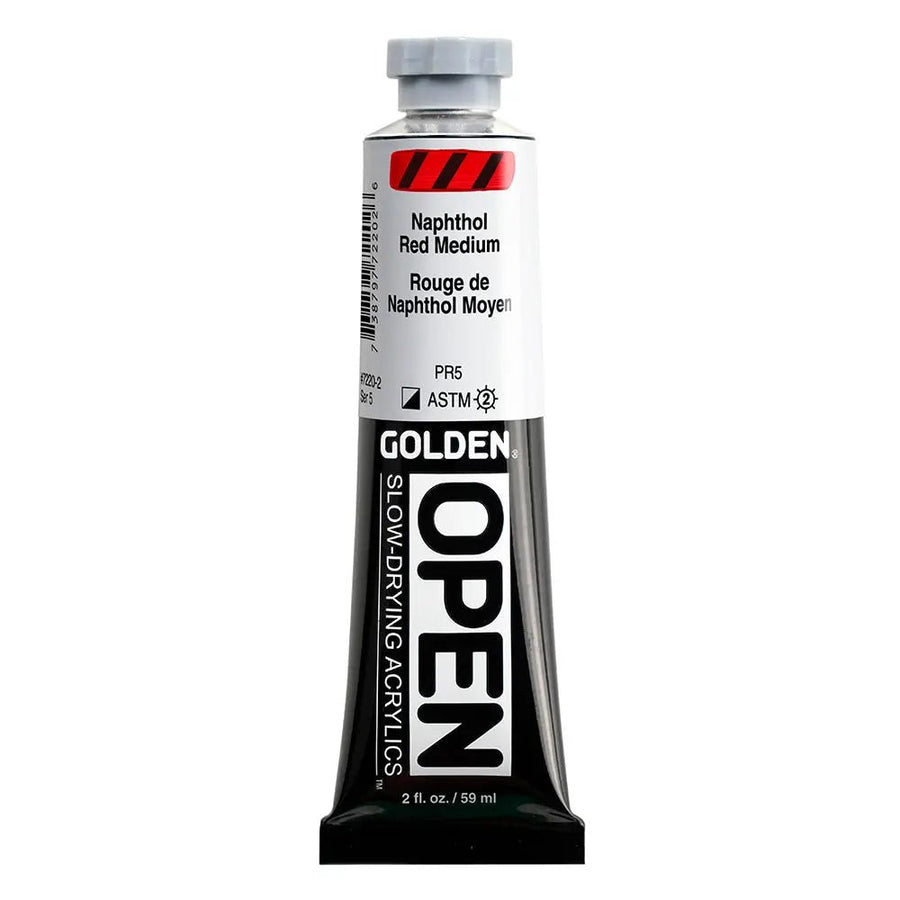 Golden OPEN Acrylfarbe Naphtholrot Mittel 59 ml - Kidis Art