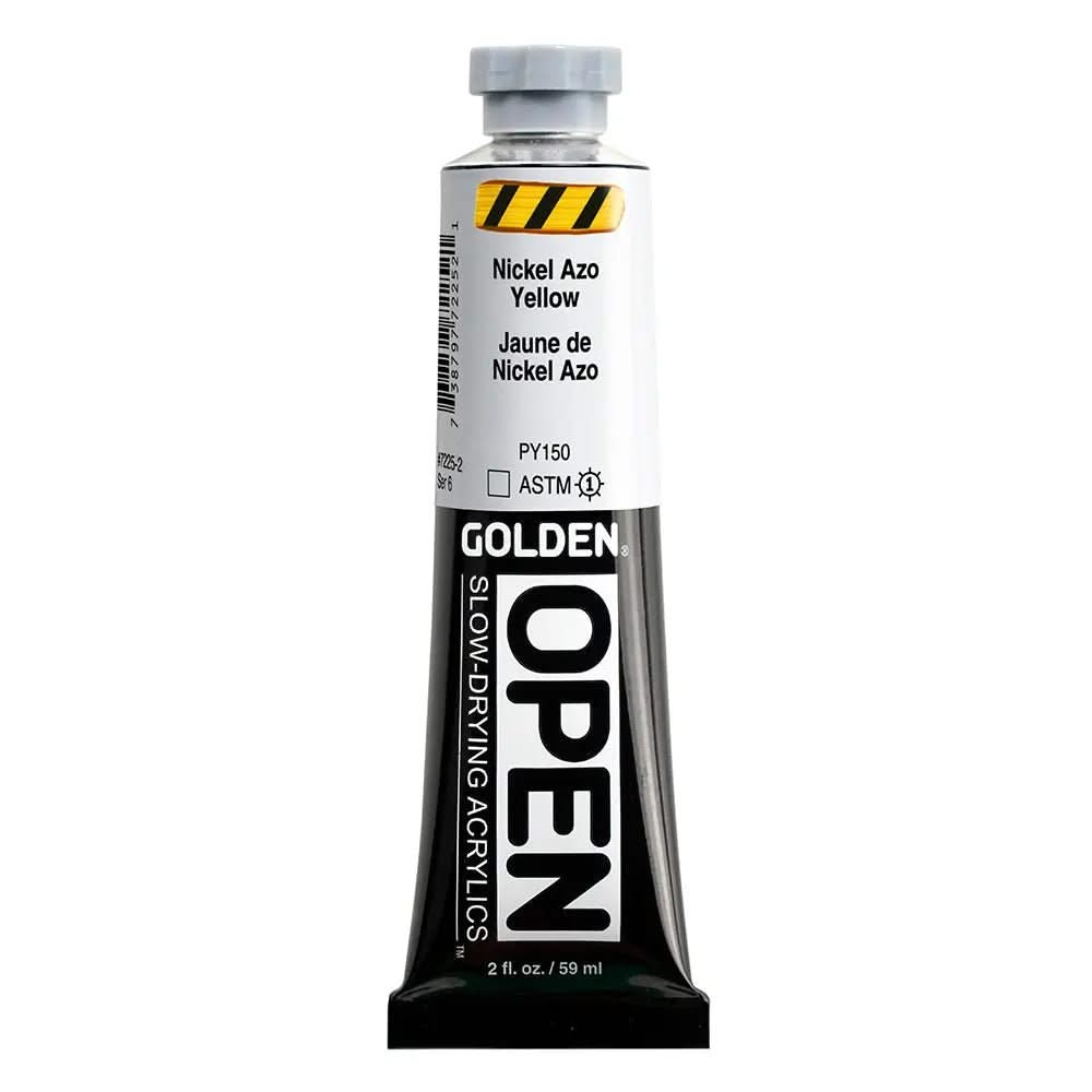 Golden OPEN Acrylfarbe Nickel Azogelb 59 ml - Kidis Art
