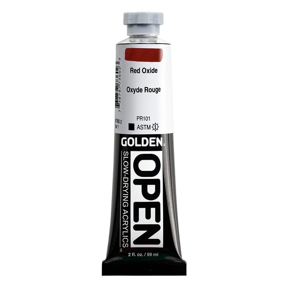 Golden OPEN Acrylfarbe Oxidrot 59 ml - Kidis Art