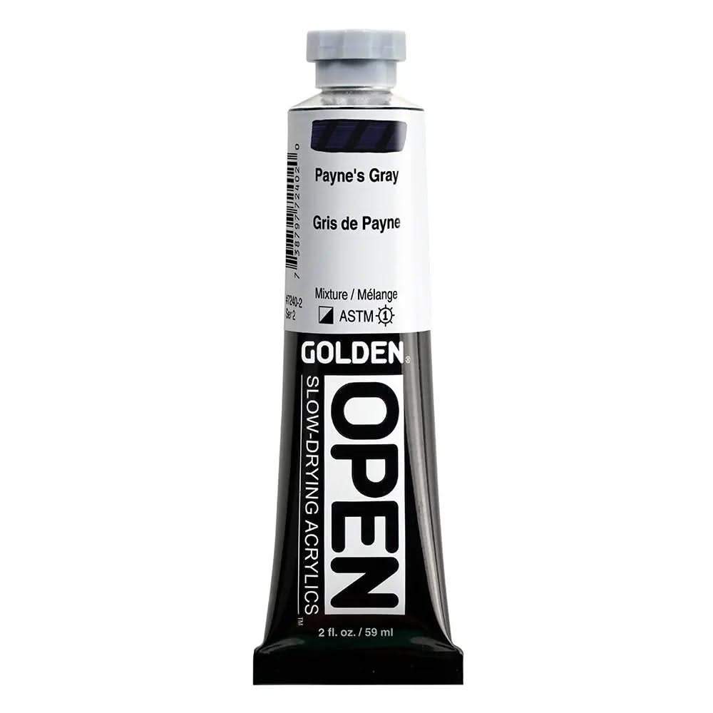 Golden OPEN Acrylfarbe Paynesgrau 59 ml - Kidis Art
