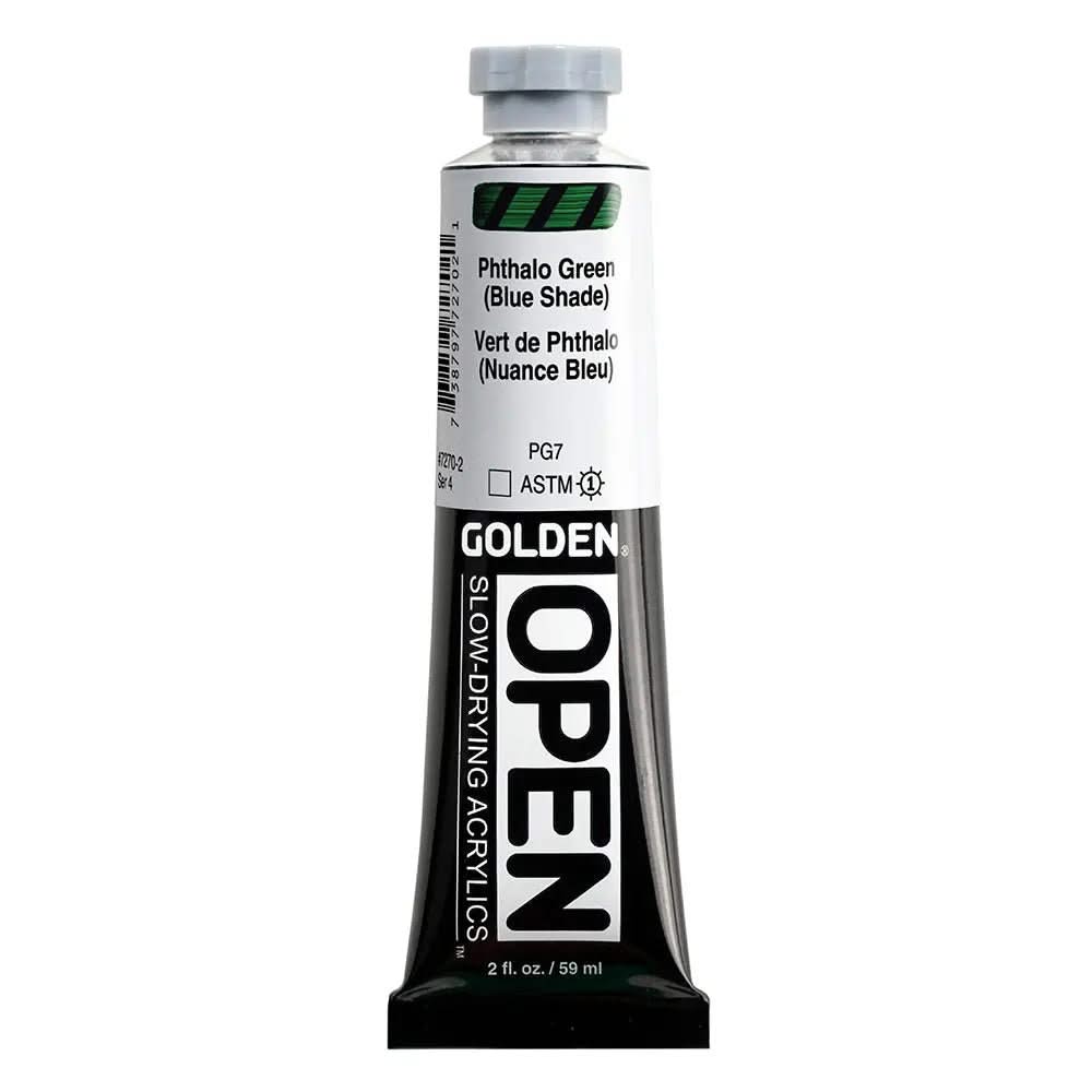 Golden OPEN Acrylfarbe Phthalogrun (Blauton) 59 ml - Kidis Art