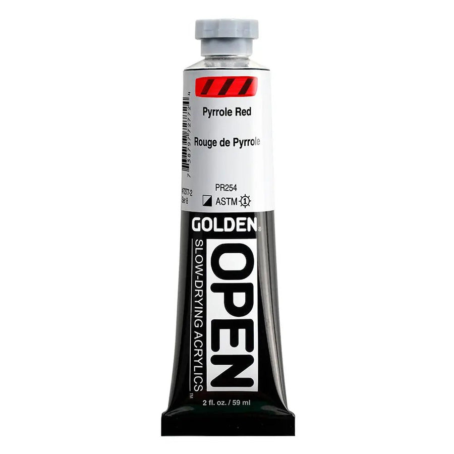 Golden OPEN Acrylfarbe Pyrrolrot 59 ml - Kidis Art