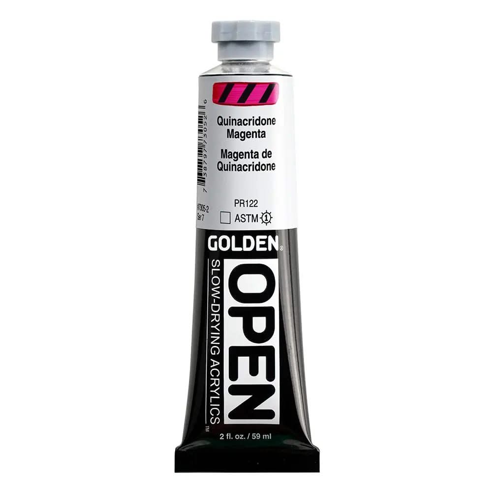 Golden OPEN Acrylfarbe Quinacridon Magenta 59 ml - Kidis Art