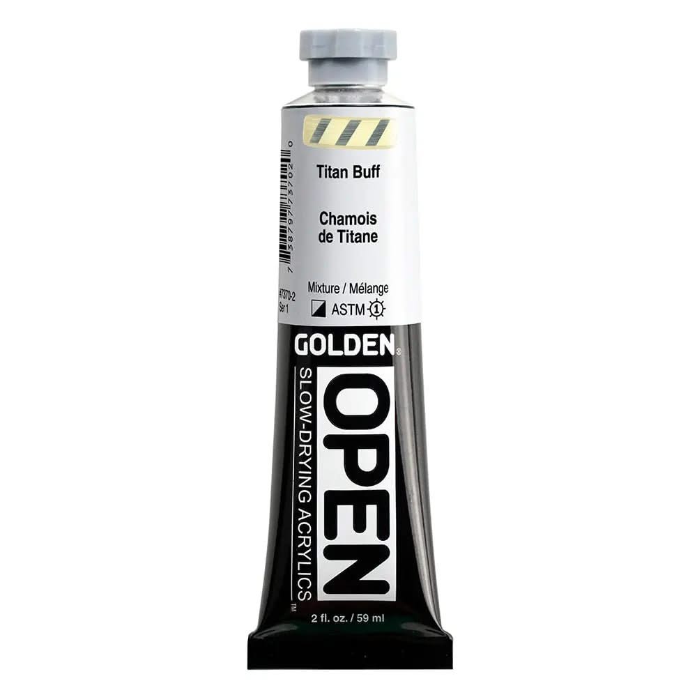 Golden OPEN Acrylfarbe Titanbuff 59 ml - Kidis Art
