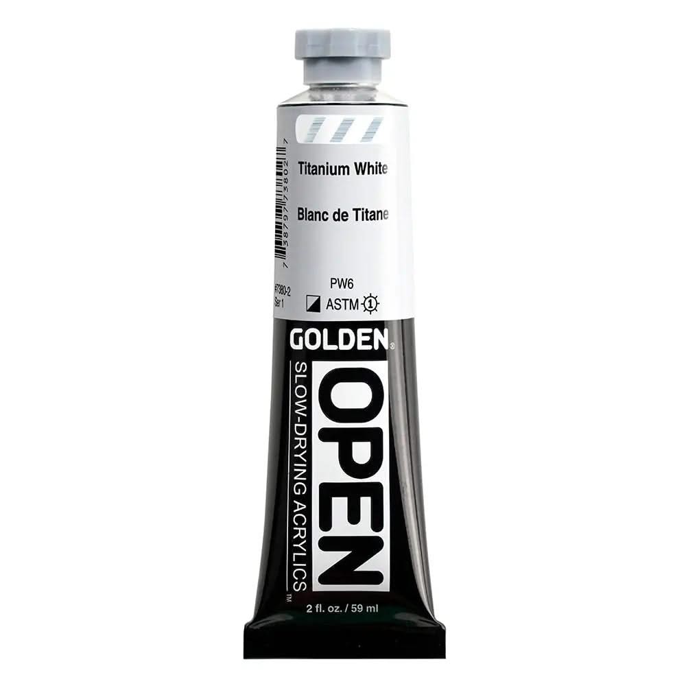 Golden OPEN Acrylfarbe Titanweiss 59 ml - Kidis Art