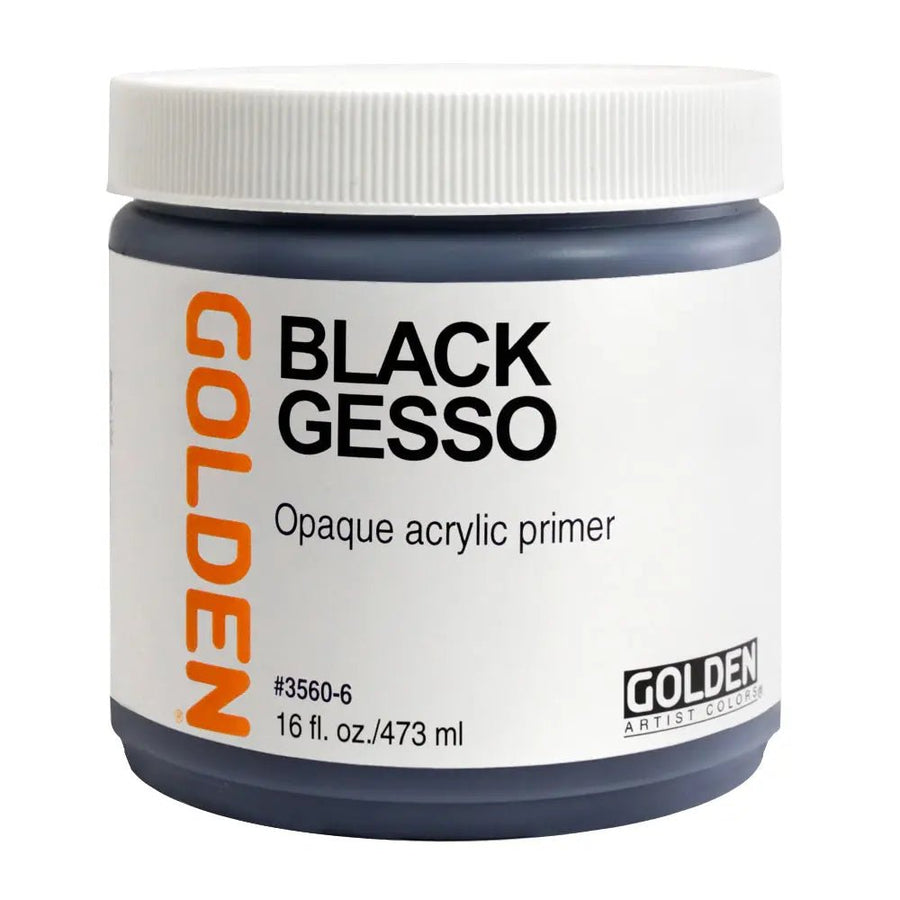 Golden Schwarzer Gesso 473 ml - Kidis Art