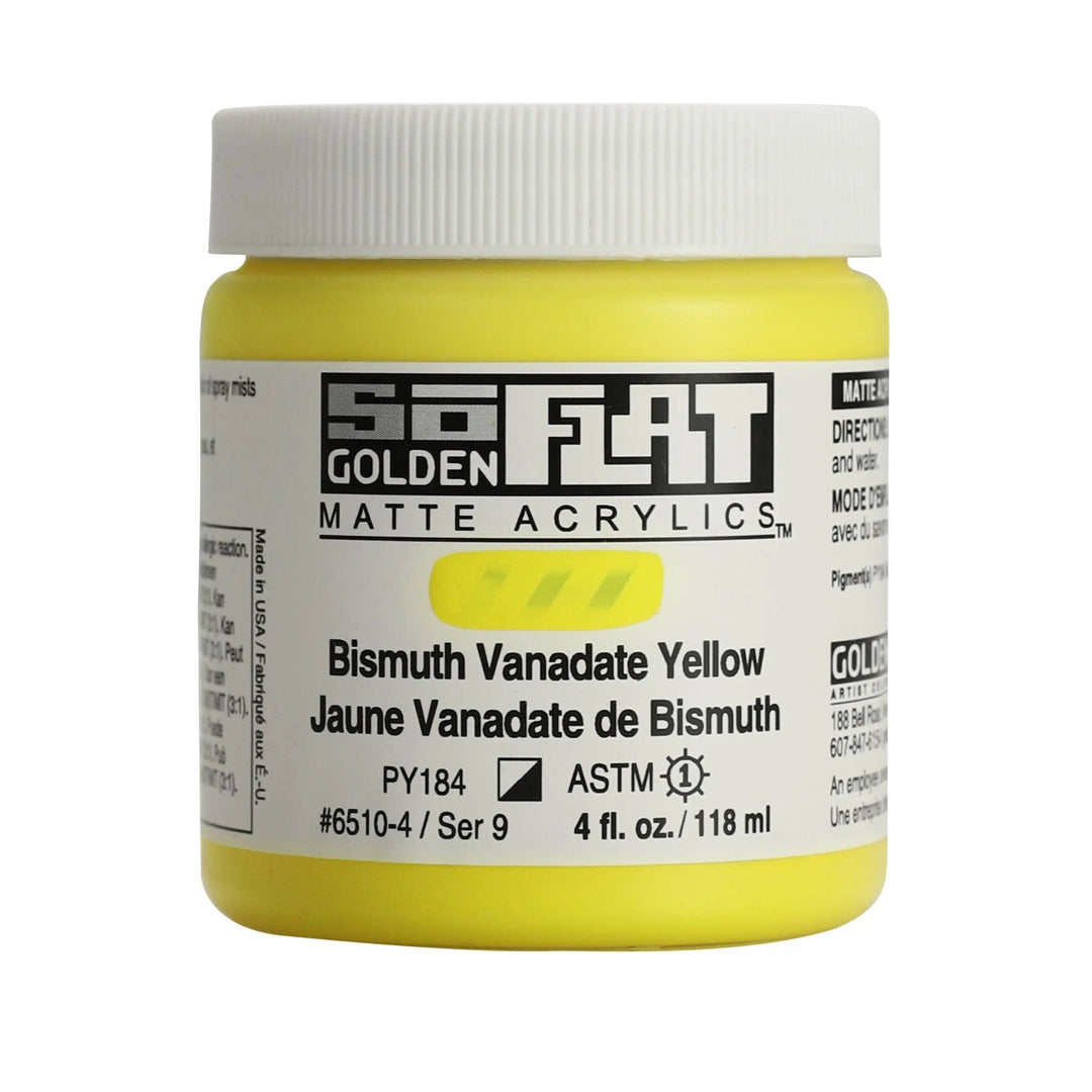 Golden SoFlat Acrylfarbe Bismutvanadat Gelb118 ml - Kidis Art