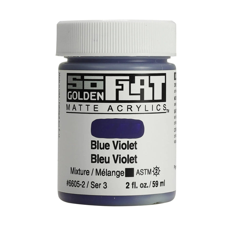 Golden SoFlat Acrylfarbe Blau Violett 59 ml - Kidis Art