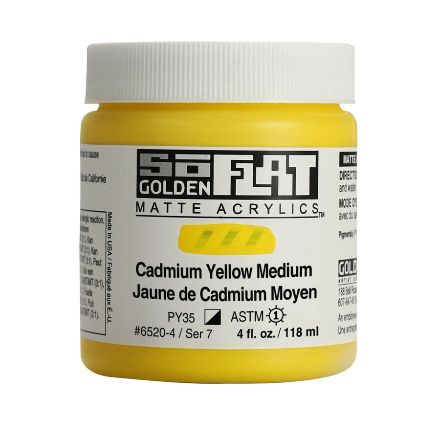 Golden SoFlat Acrylfarbe Cadmium Gelb Mittel 118m - Kidis Art
