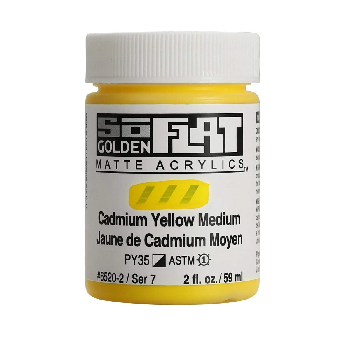 Golden SoFlat Acrylfarbe Cadmium Gelb Mittel 59m - Kidis Art