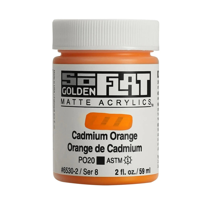 Golden SoFlat Acrylfarbe Cadmium Orange 59 ml - Kidis Art