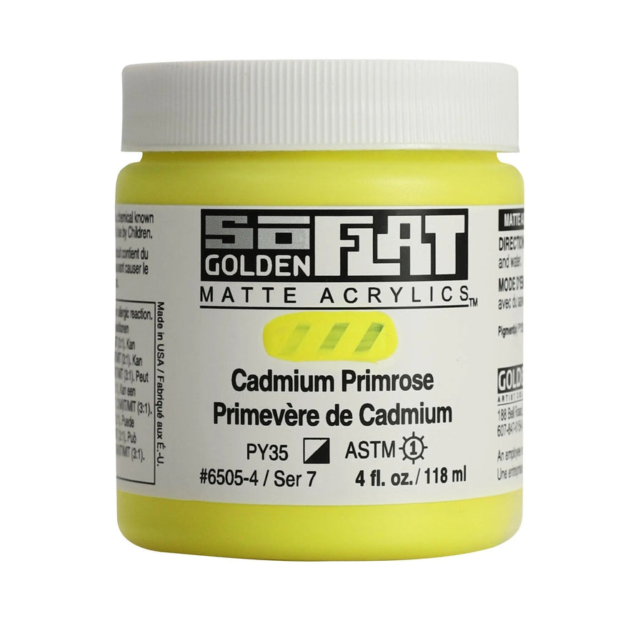 Golden SoFlat Acrylfarbe Cadmium Primel 118 ml - Kidis Art
