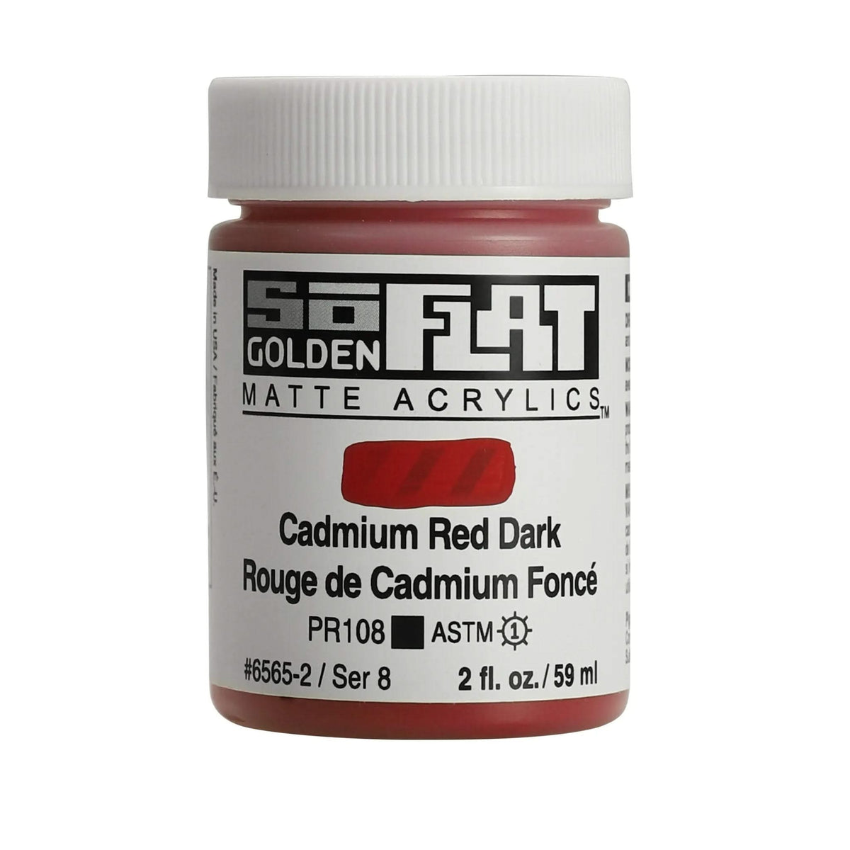 Golden SoFlat Acrylfarbe Cadmium Rot Dunkel 59 ml - Kidis Art