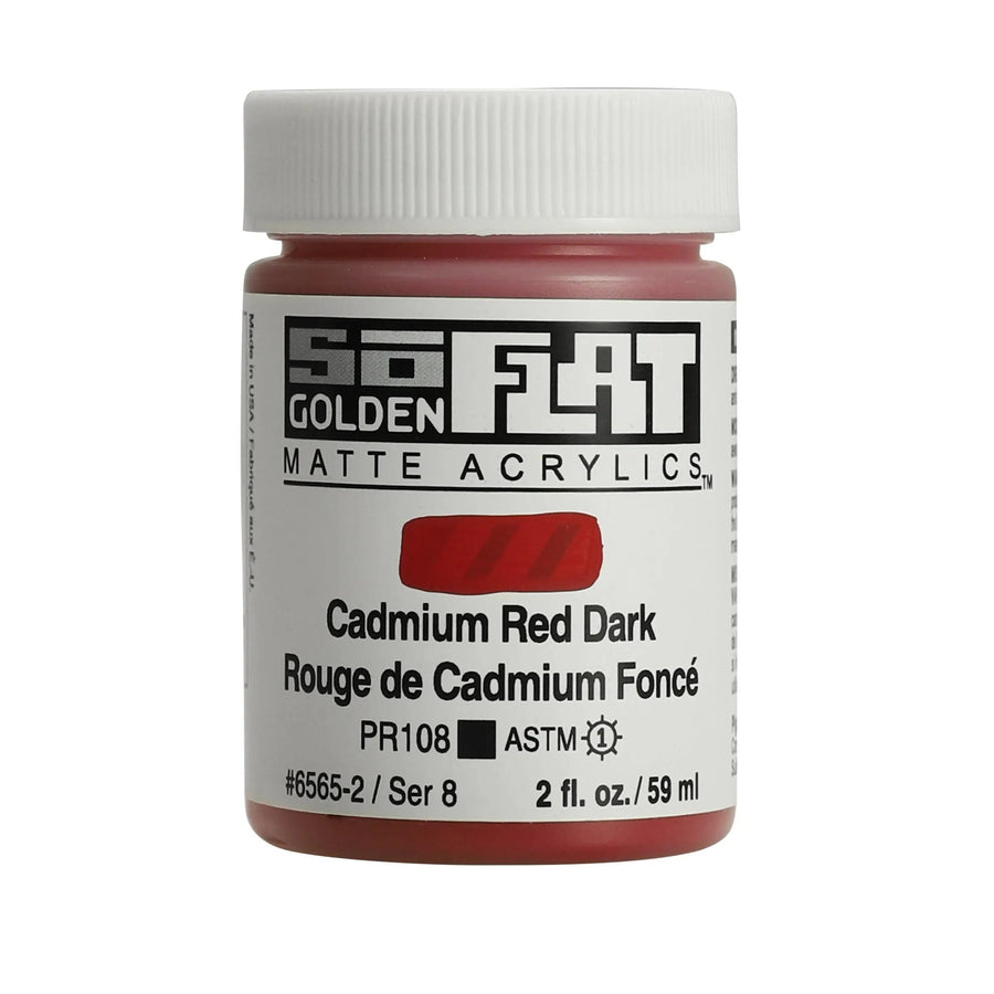 Golden SoFlat Acrylfarbe Cadmium Rot Dunkel 59 ml - Kidis Art