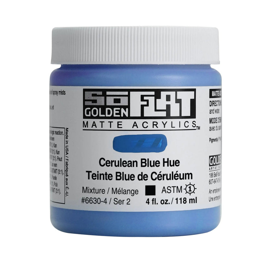 Golden SoFlat Acrylfarbe Colinblau Farbton 118 ml - Kidis Art