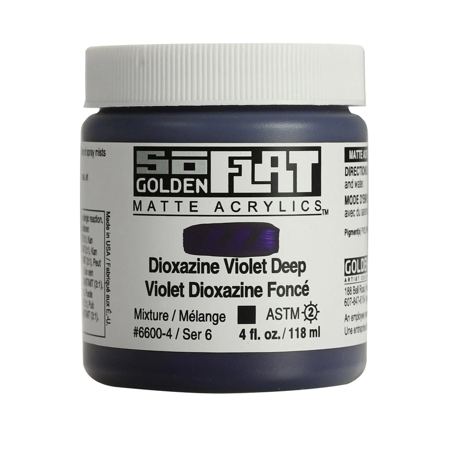 Golden SoFlat Acrylfarbe Dioxazinviolett Dunkel 118m - Kidis Art