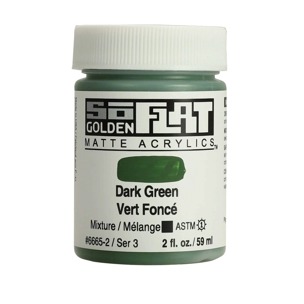 Golden SoFlat Acrylfarbe Dunkelgrun 2 Oz. / 59 ml - Kidis Art
