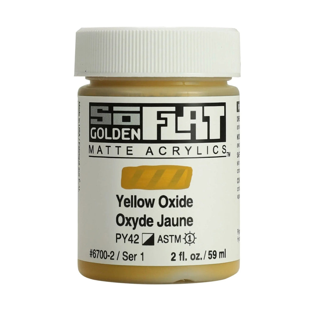 Golden SoFlat Acrylfarbe Gelboxid 59 ml - Kidis Art
